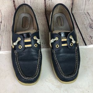 Sperry Rainbow Fish laceless boat shoes navy 9